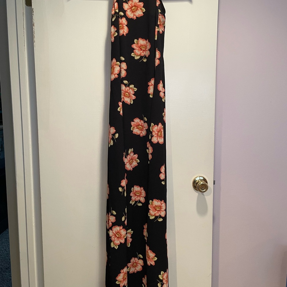 Floral Black Maxi Dress